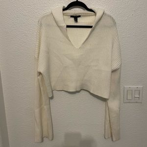 Forever 21 hooded Cropped Sweater